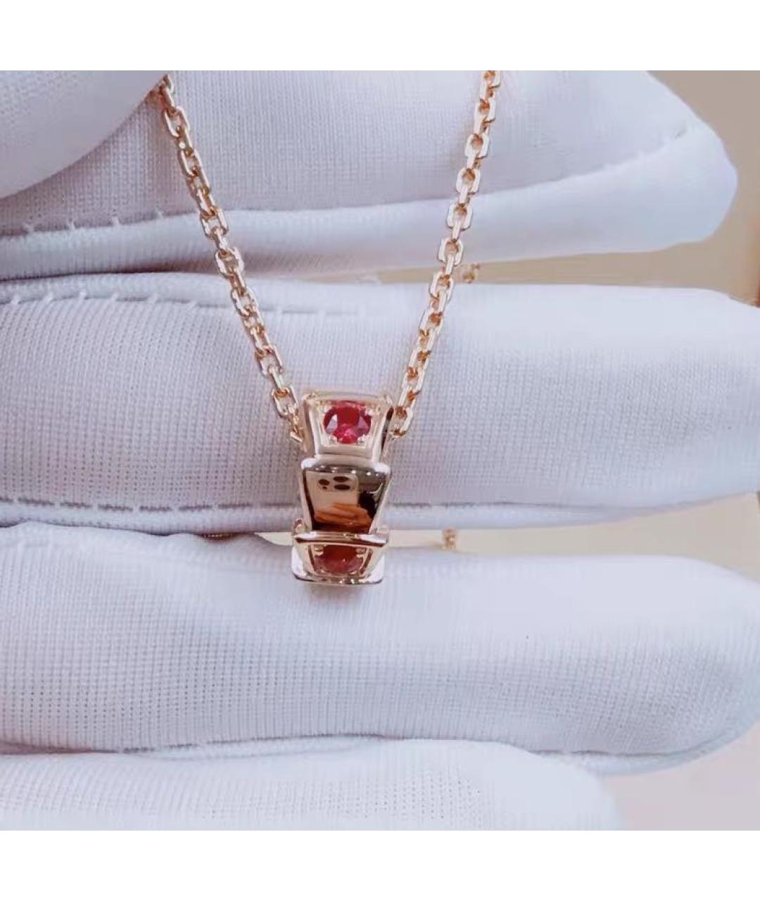 BVLGARI Розовая подвеска из розового золота, фото 2