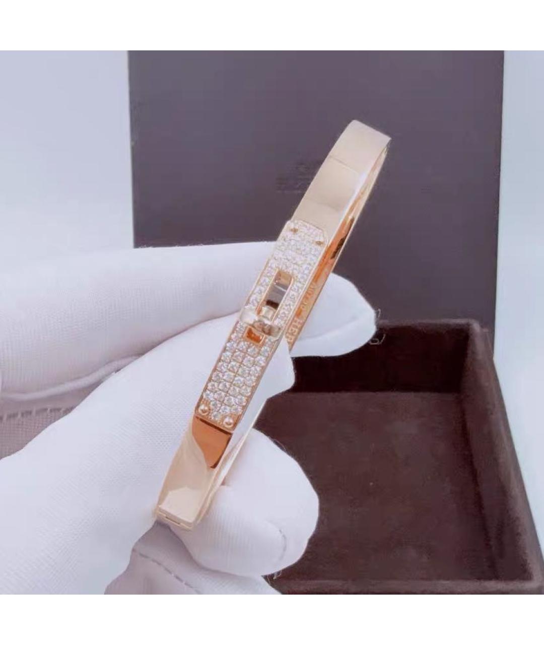 HERMES Розовый браслет из розового золота, фото 5