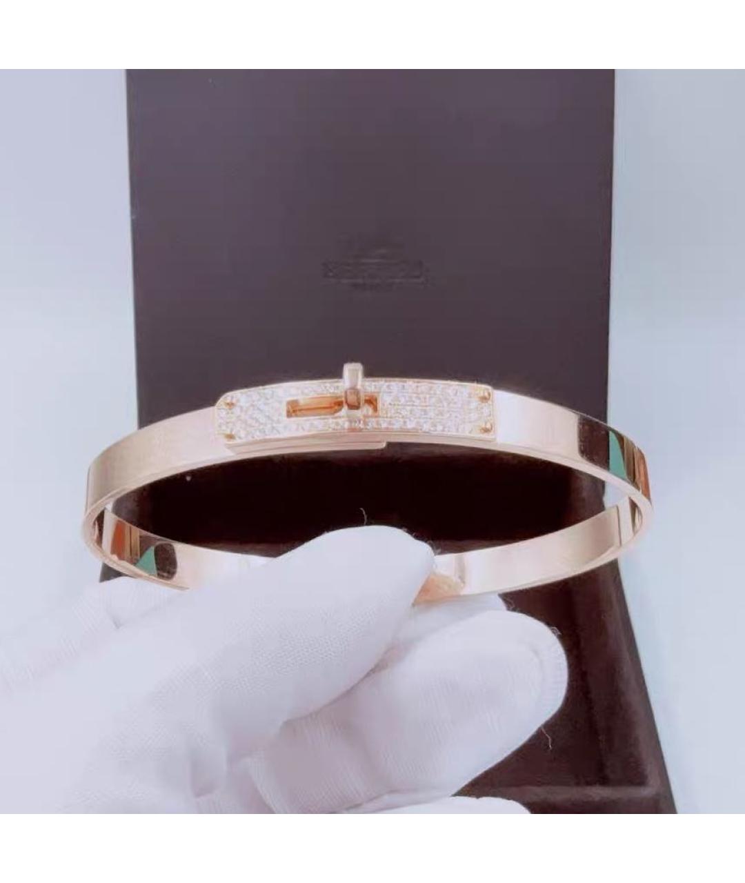 HERMES Розовый браслет из розового золота, фото 2