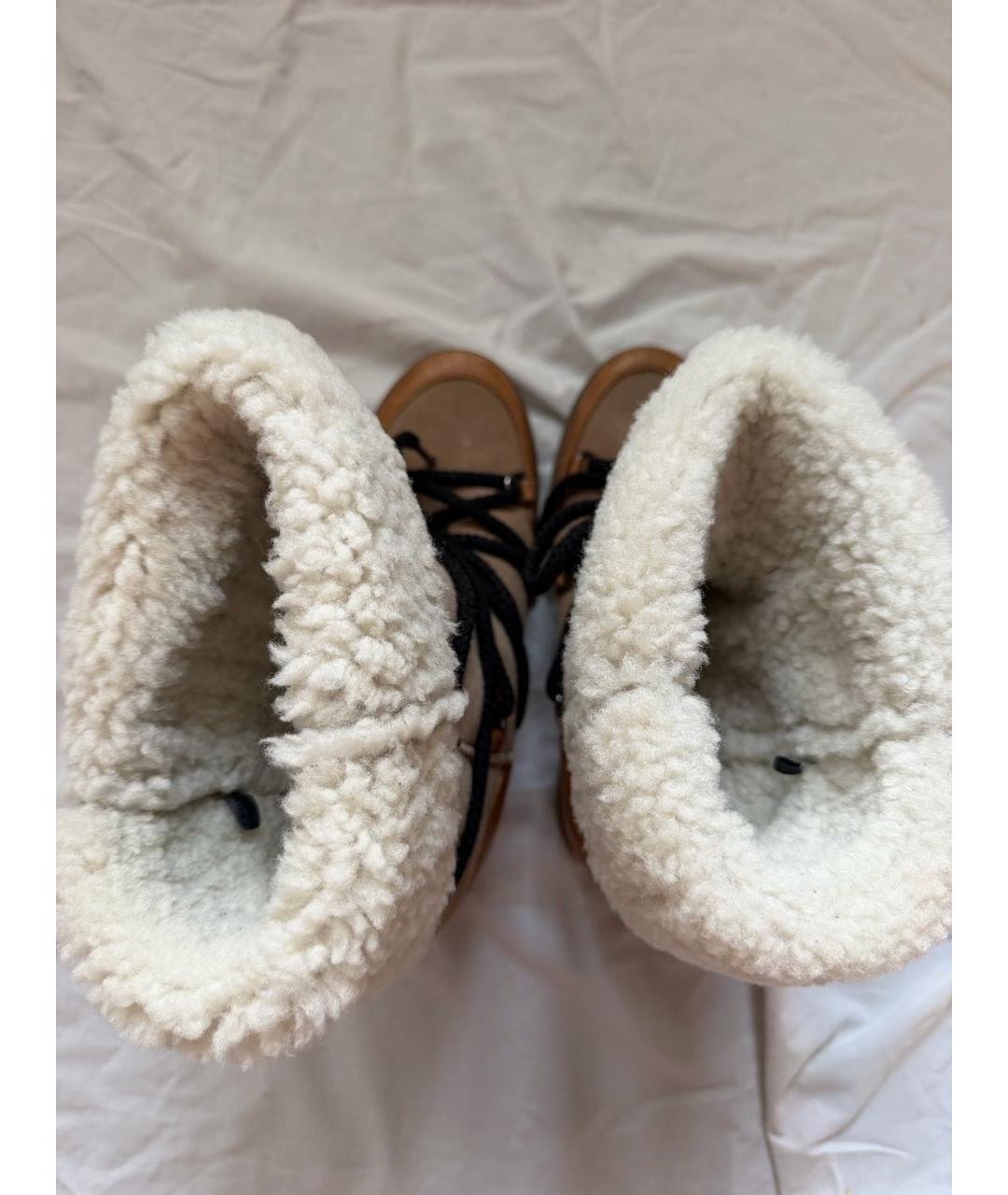 ISABEL MARANT Коричневые кожаные полусапоги, фото 2