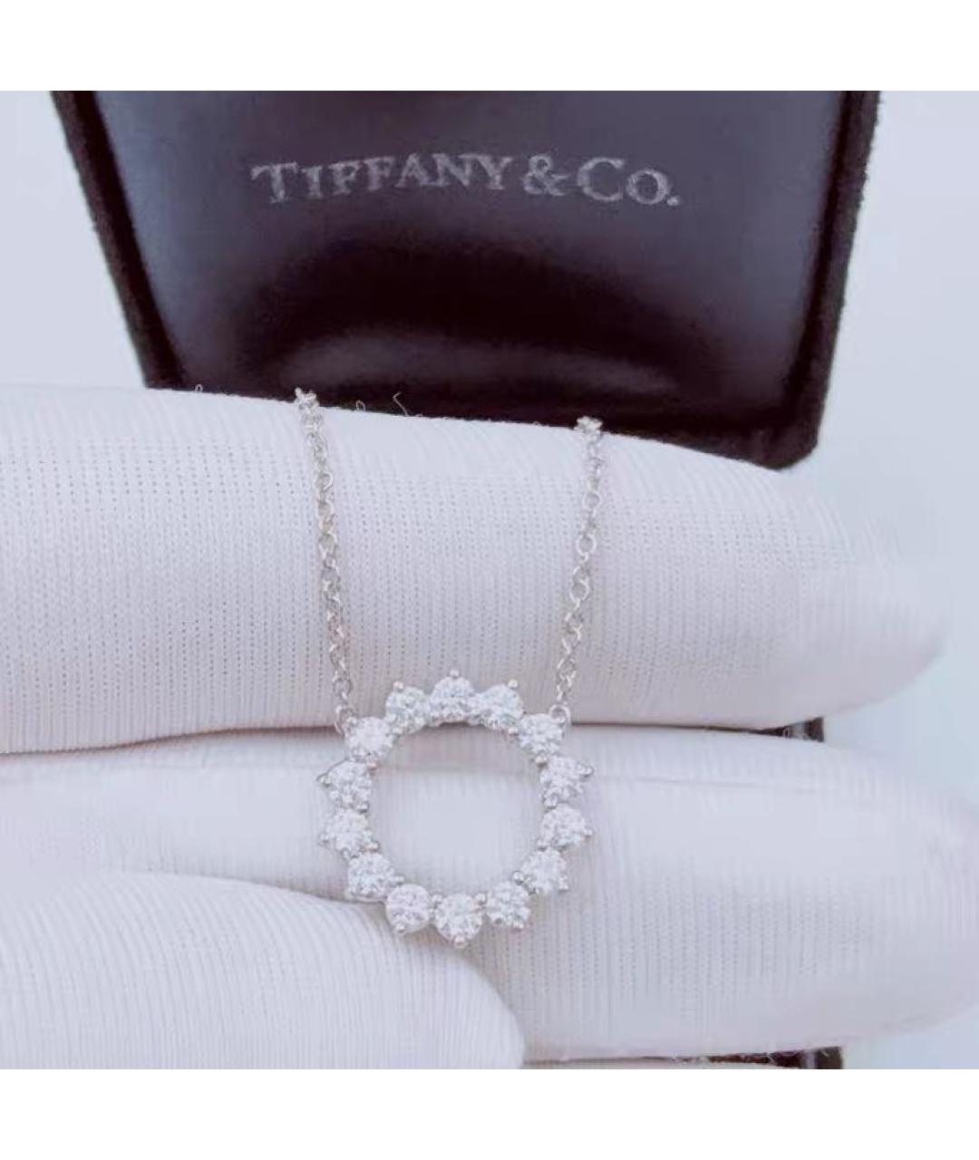 TIFFANY&CO Белая платиновая подвеска, фото 3