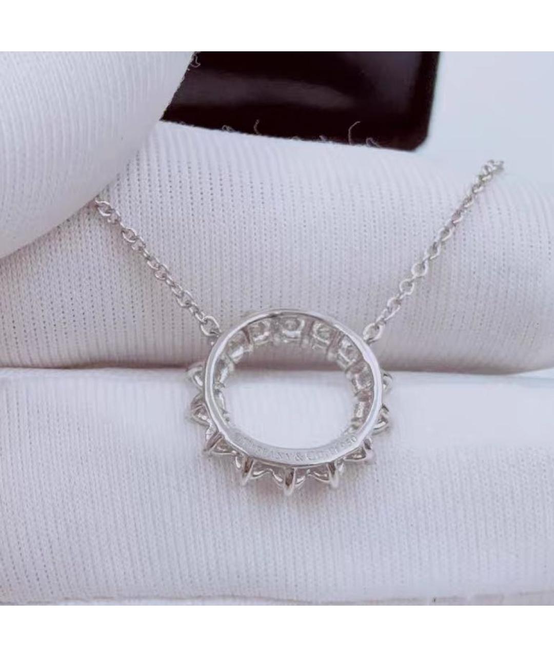 TIFFANY&CO Белая платиновая подвеска, фото 5