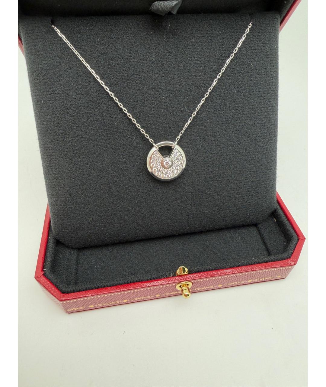 CARTIER Серебряное колье из белого золота, фото 2