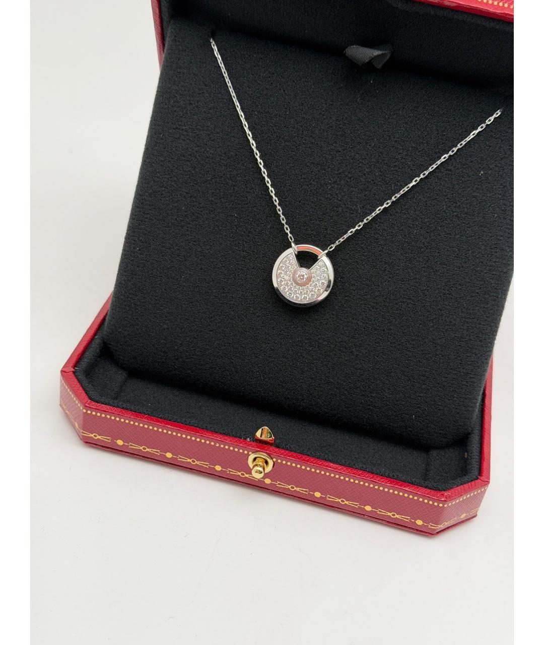 CARTIER Серебряное колье из белого золота, фото 3