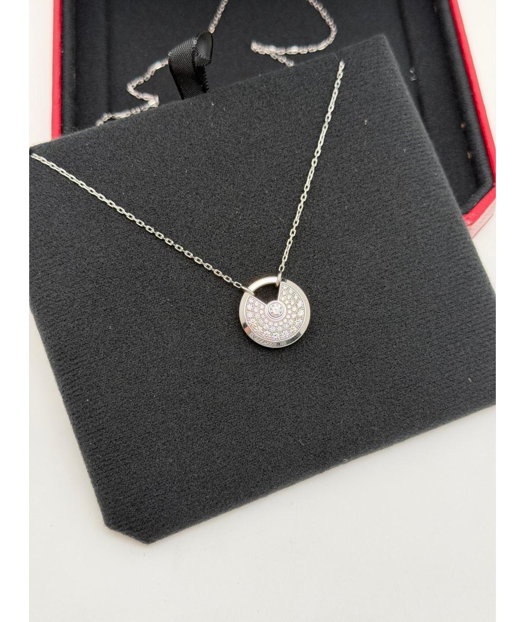 CARTIER Серебряное колье из белого золота, фото 4