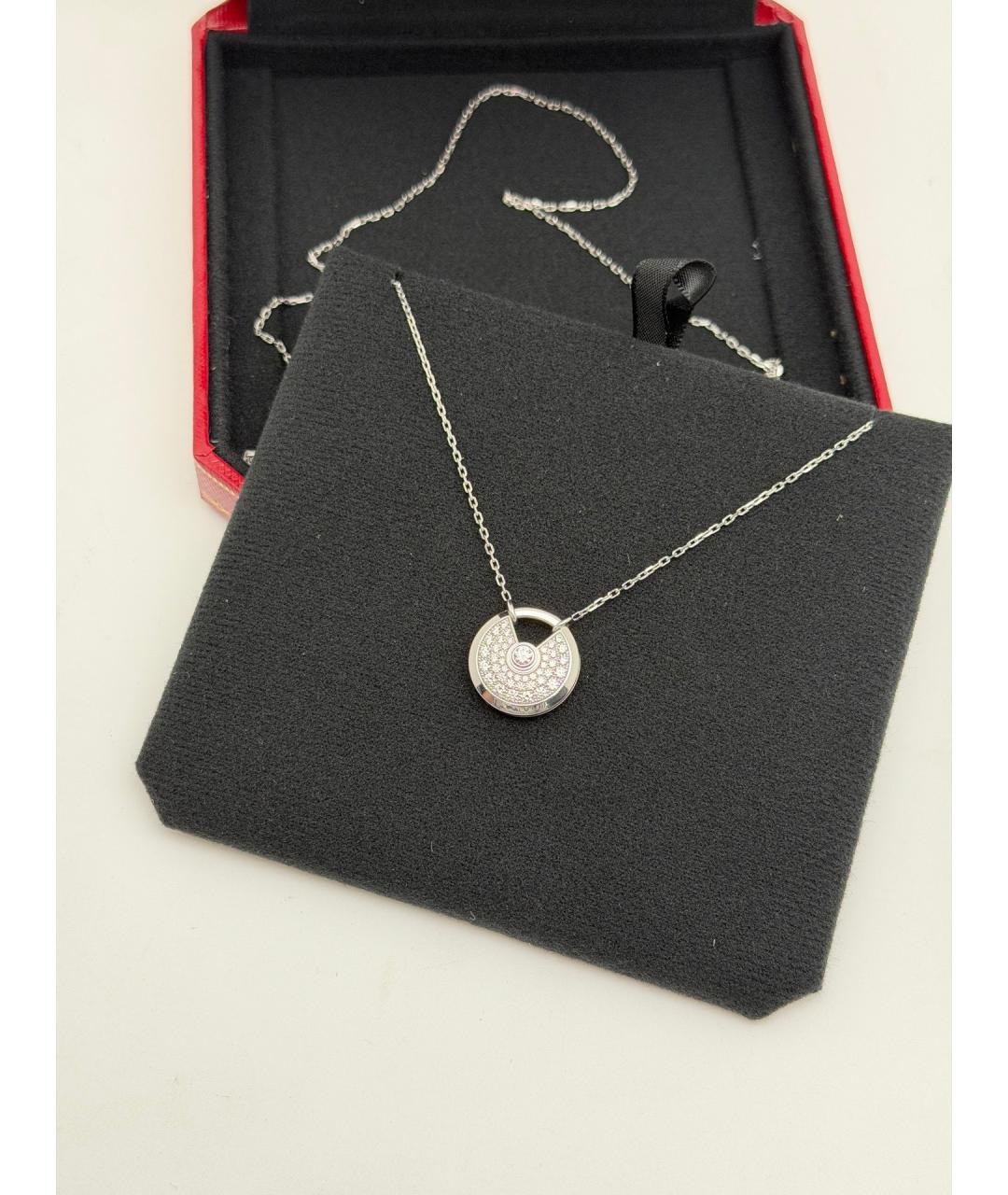 CARTIER Серебряное колье из белого золота, фото 5