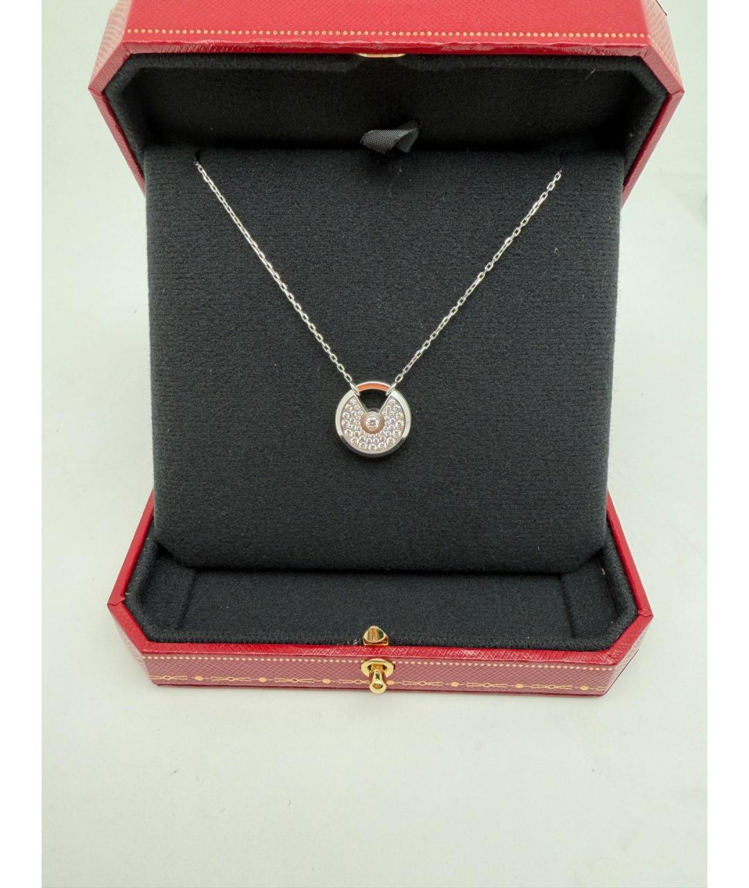 CARTIER Серебряное колье из белого золота, фото 6