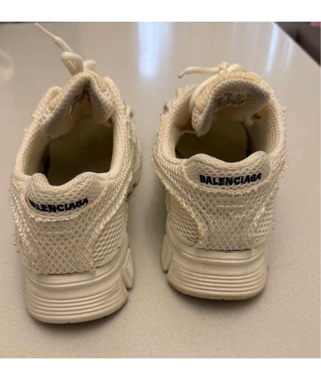 BALENCIAGA Белые текстильные кроссовки, фото 3