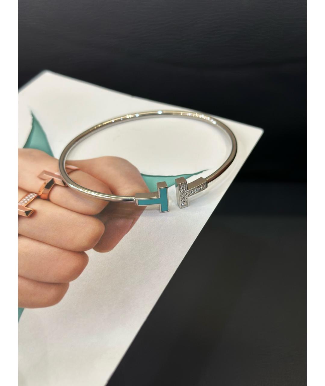 TIFFANY&CO Серебряный браслет из белого золота, фото 3