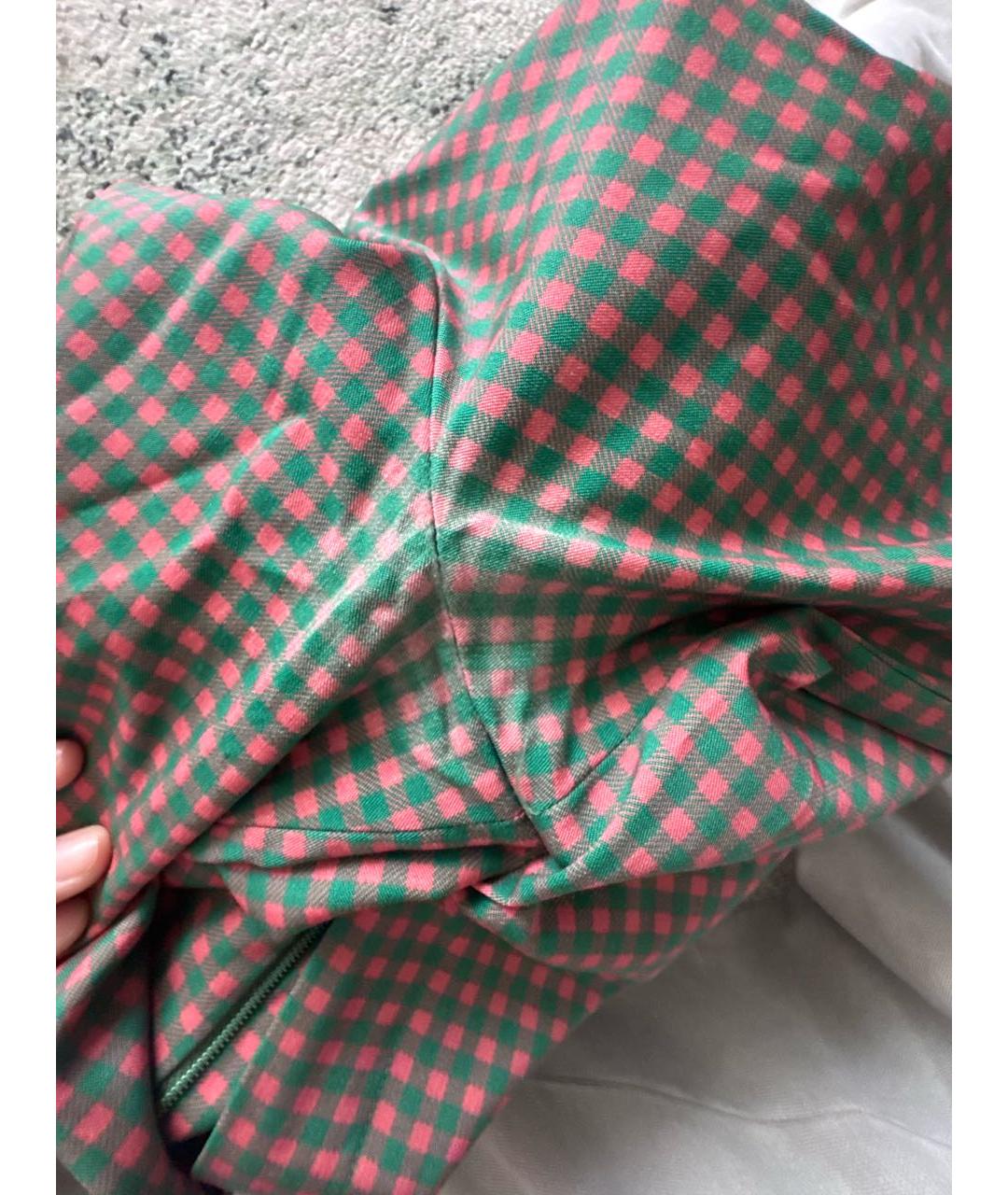 PRADA Зеленые брюки узкие, фото 8