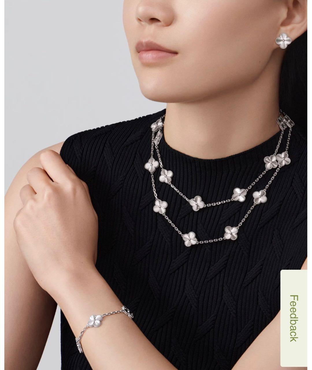 VAN CLEEF & ARPELS Белый комплект из белого золота, фото 4