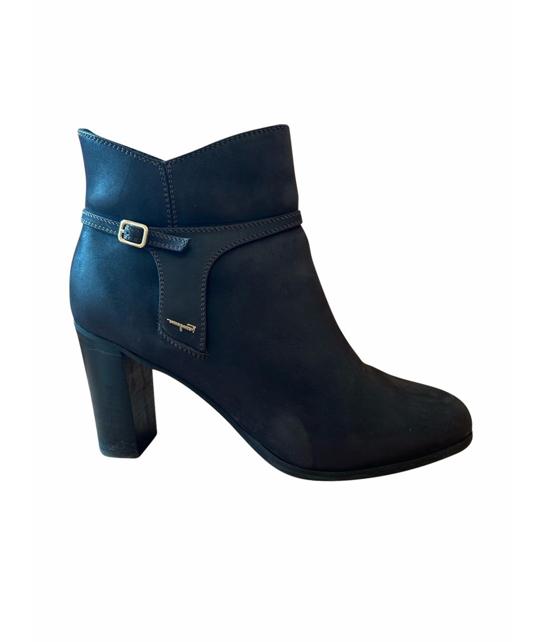 FERRAGAMO Коричневые кожаные полусапоги, фото 1