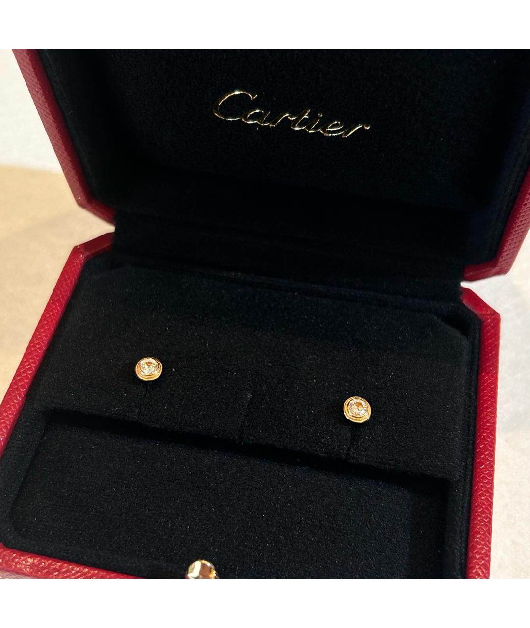 CARTIER Золотые серьги из розового золота, фото 6