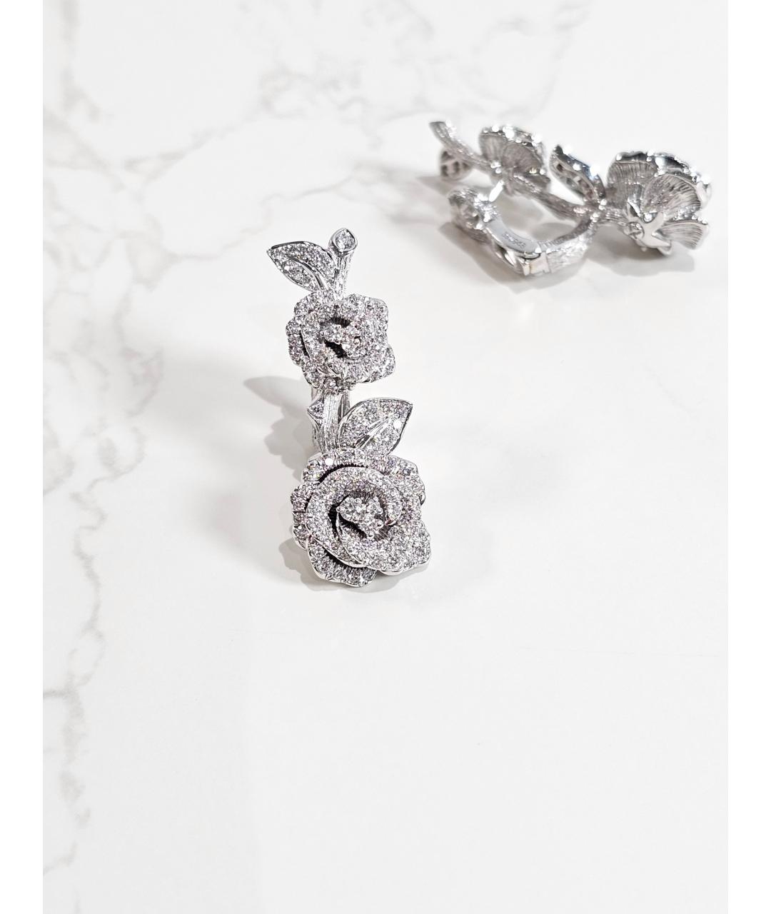 CHRISTIAN DIOR Серебряные серьги из белого золота, фото 2