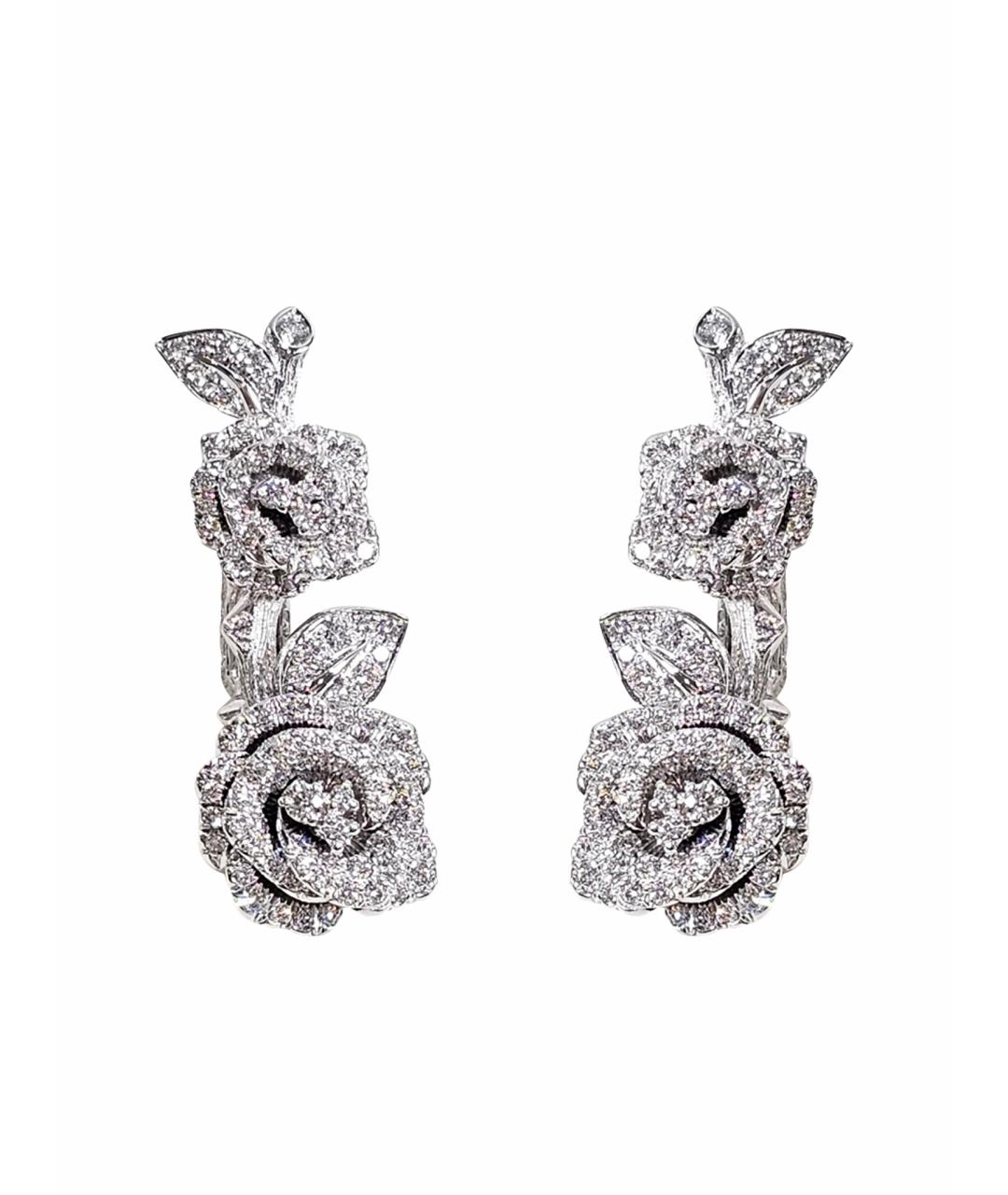 CHRISTIAN DIOR Серебряные серьги из белого золота, фото 1