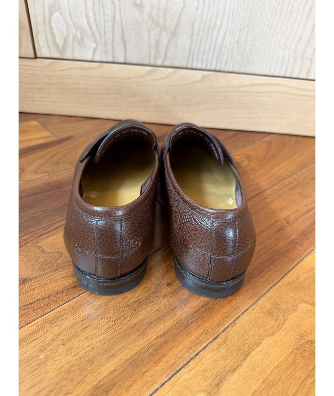 BALLY Коричневые кожаные туфли, фото 4
