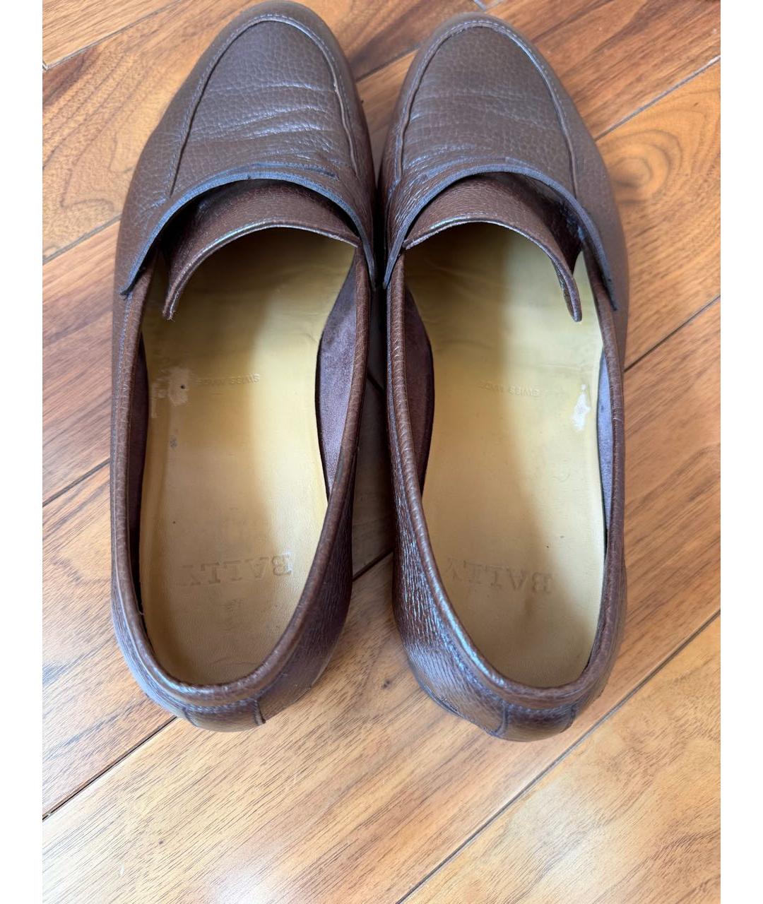 BALLY Коричневые кожаные туфли, фото 3