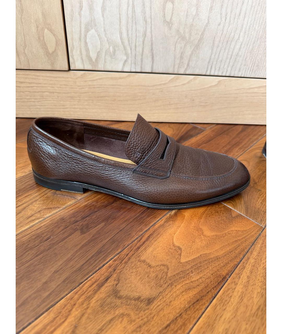 BALLY Коричневые кожаные туфли, фото 7