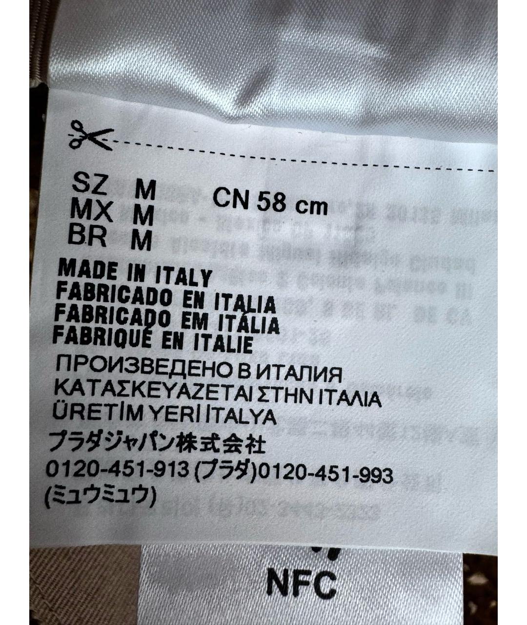 MIU MIU Бежевая панама, фото 5