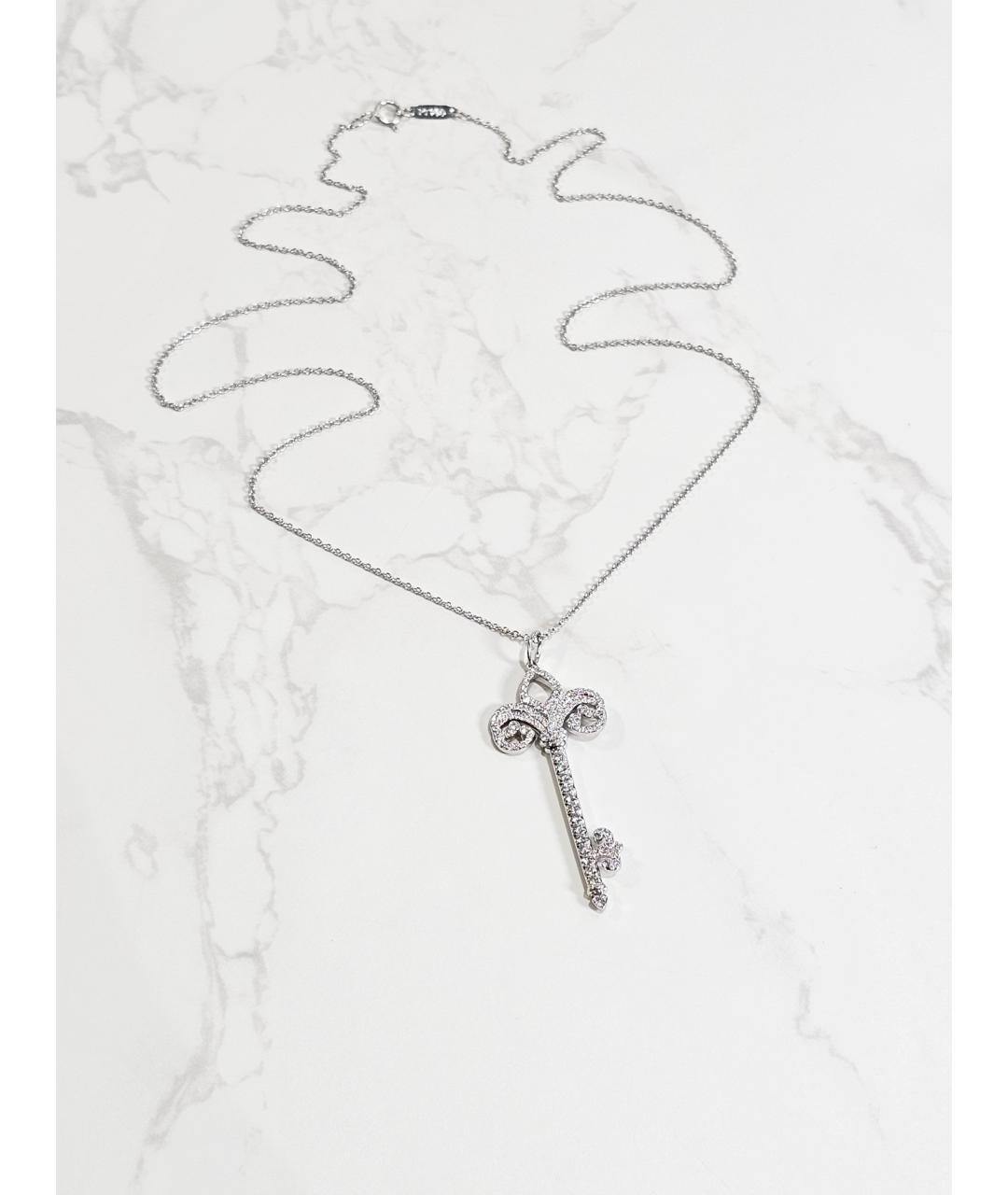 TIFFANY&CO Серебряная платиновая подвеска, фото 3