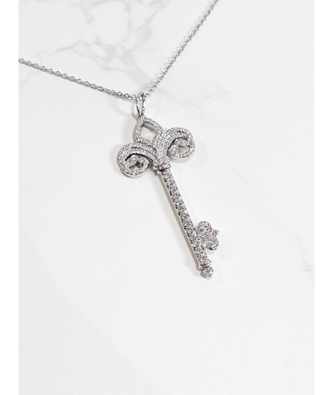 TIFFANY&CO Серебряная платиновая подвеска, фото 2