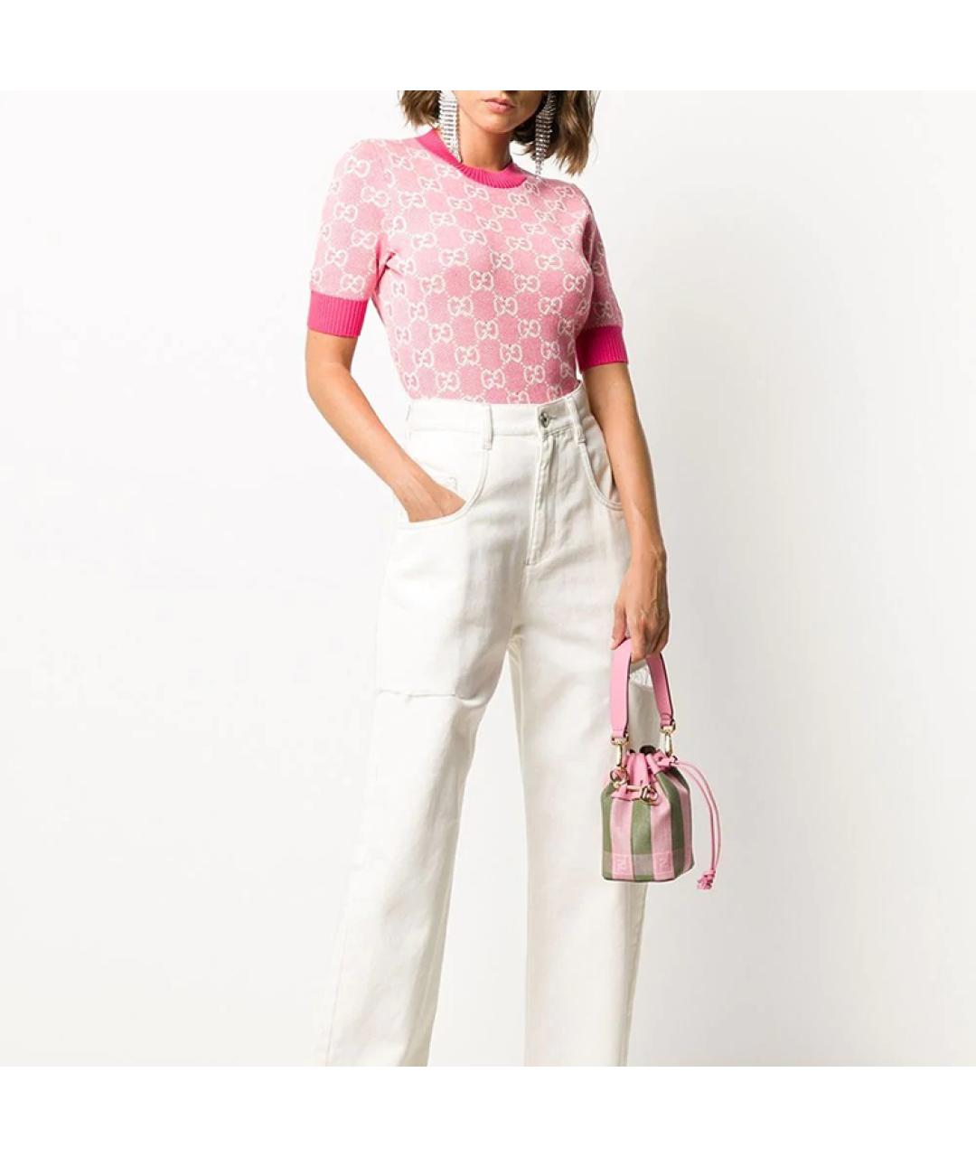 GUCCI Розовый джемпер / свитер, фото 5