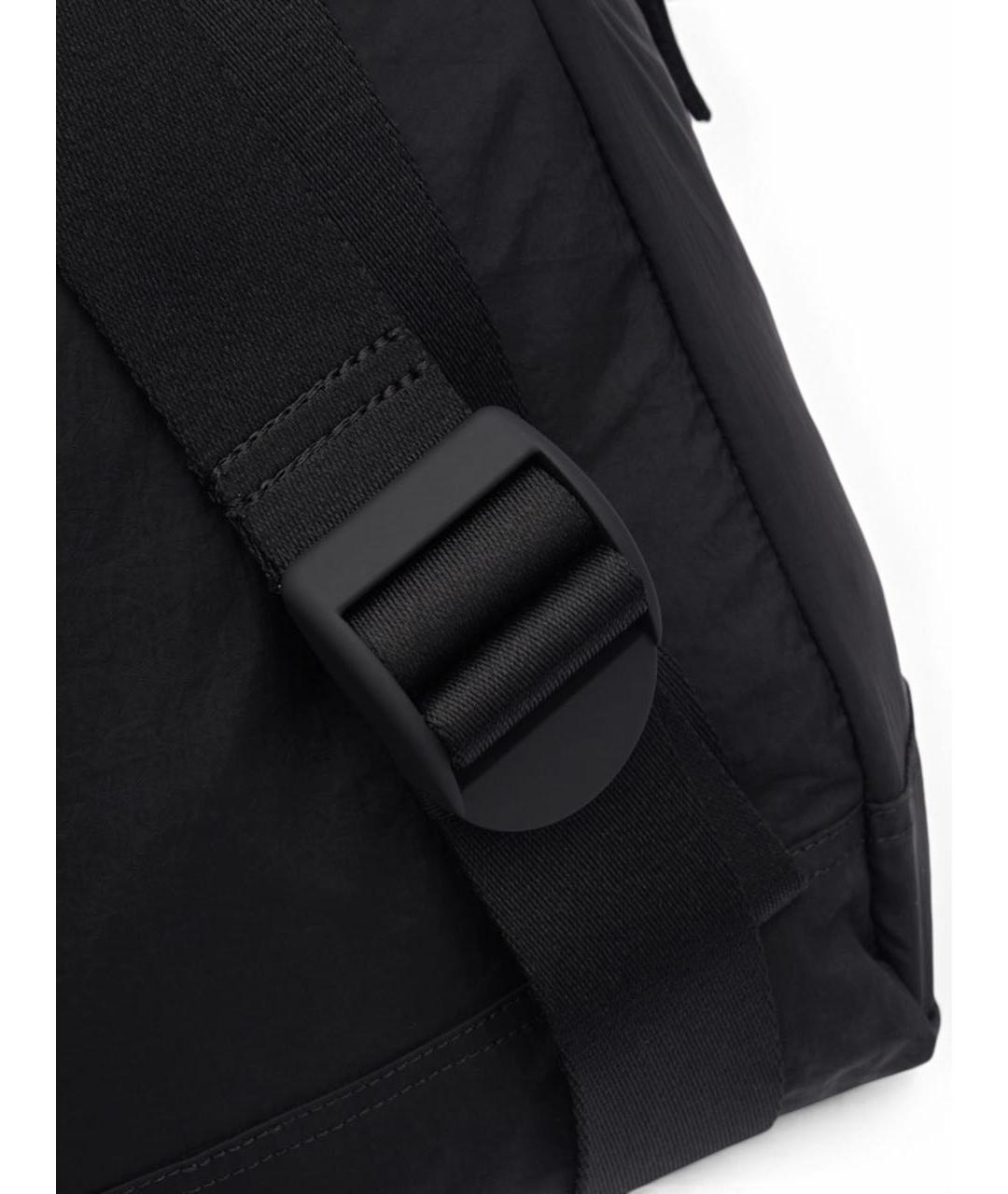 STONE ISLAND Черный нейлоновый рюкзак, фото 4