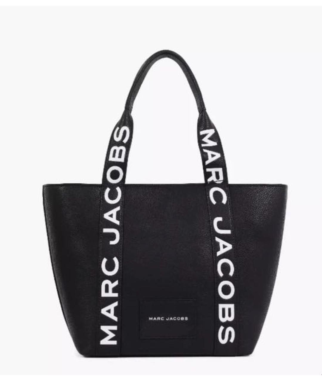 MARC JACOBS Черная кожаная сумка тоут, фото 8