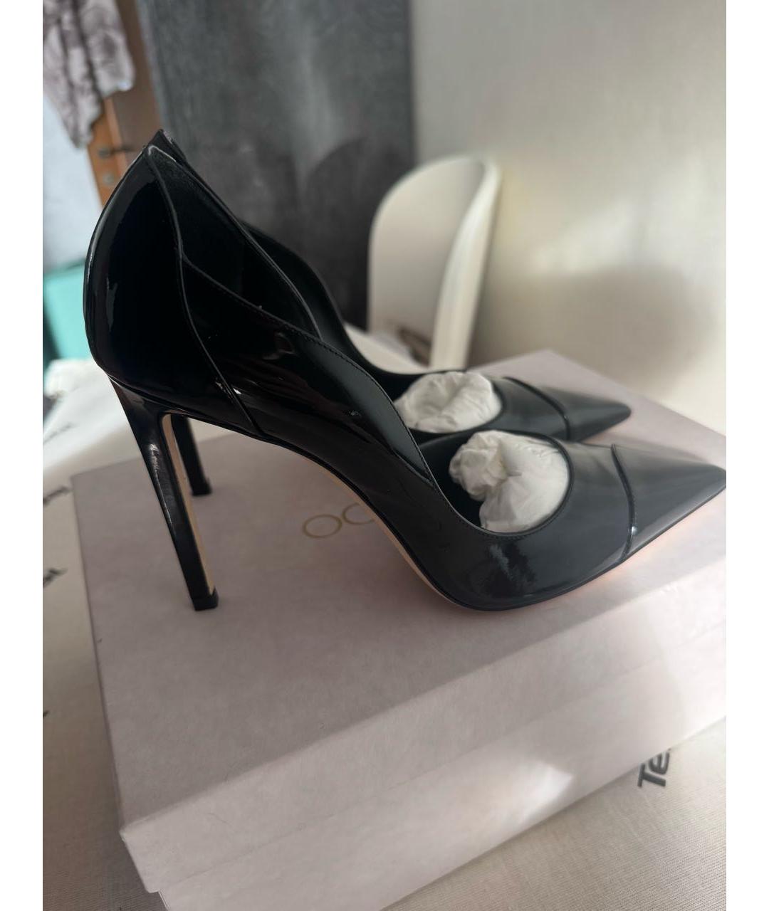 JIMMY CHOO Черные кожаные туфли, фото 3