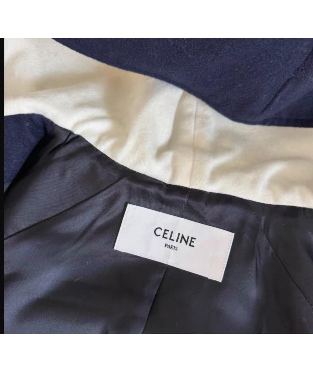 CELINE Темно-синяя кашемировая куртка, фото 5