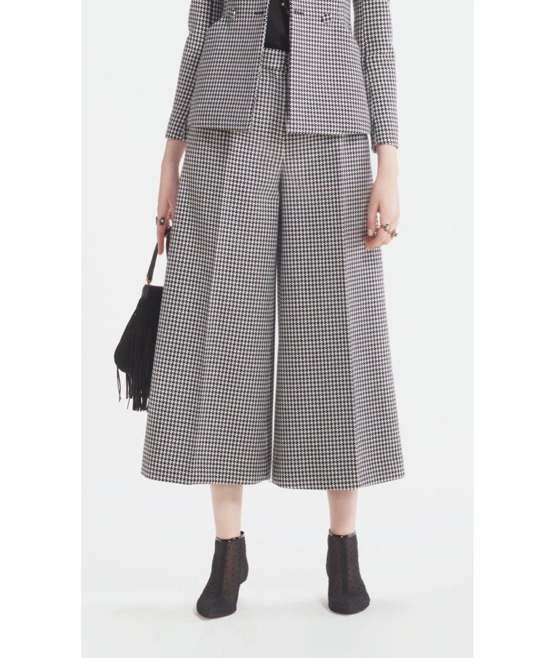 CHRISTIAN DIOR Мульти шерстяные кюлоты, фото 5