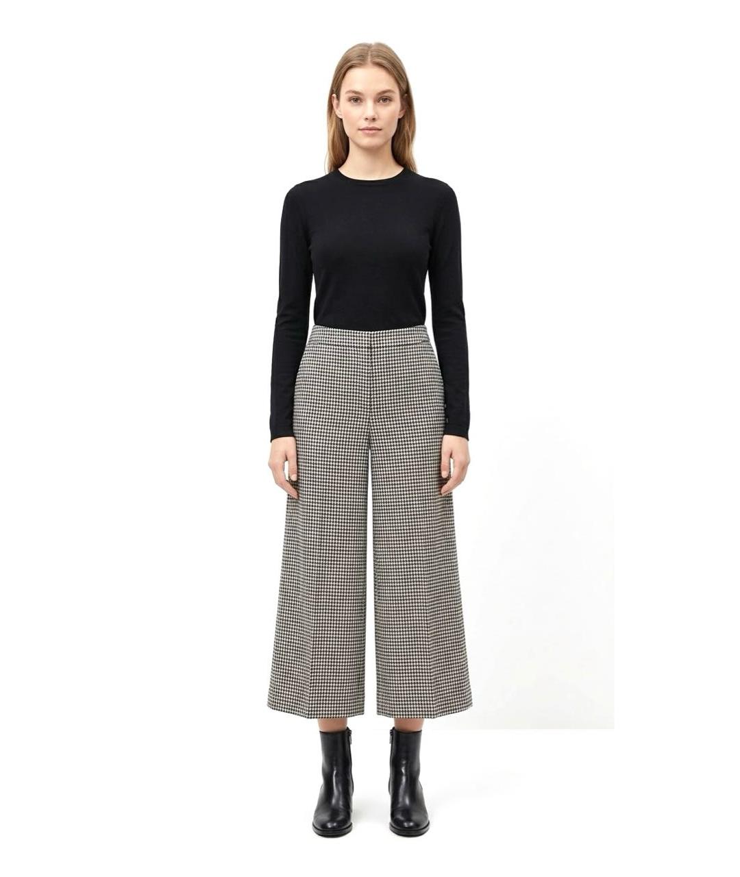 CHRISTIAN DIOR Мульти шерстяные кюлоты, фото 3