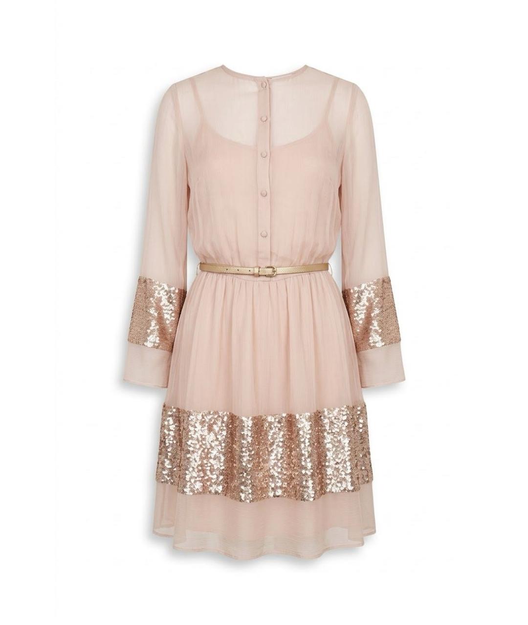 CHRISTIAN DIOR Розовое шелковое коктейльное платье, фото 1