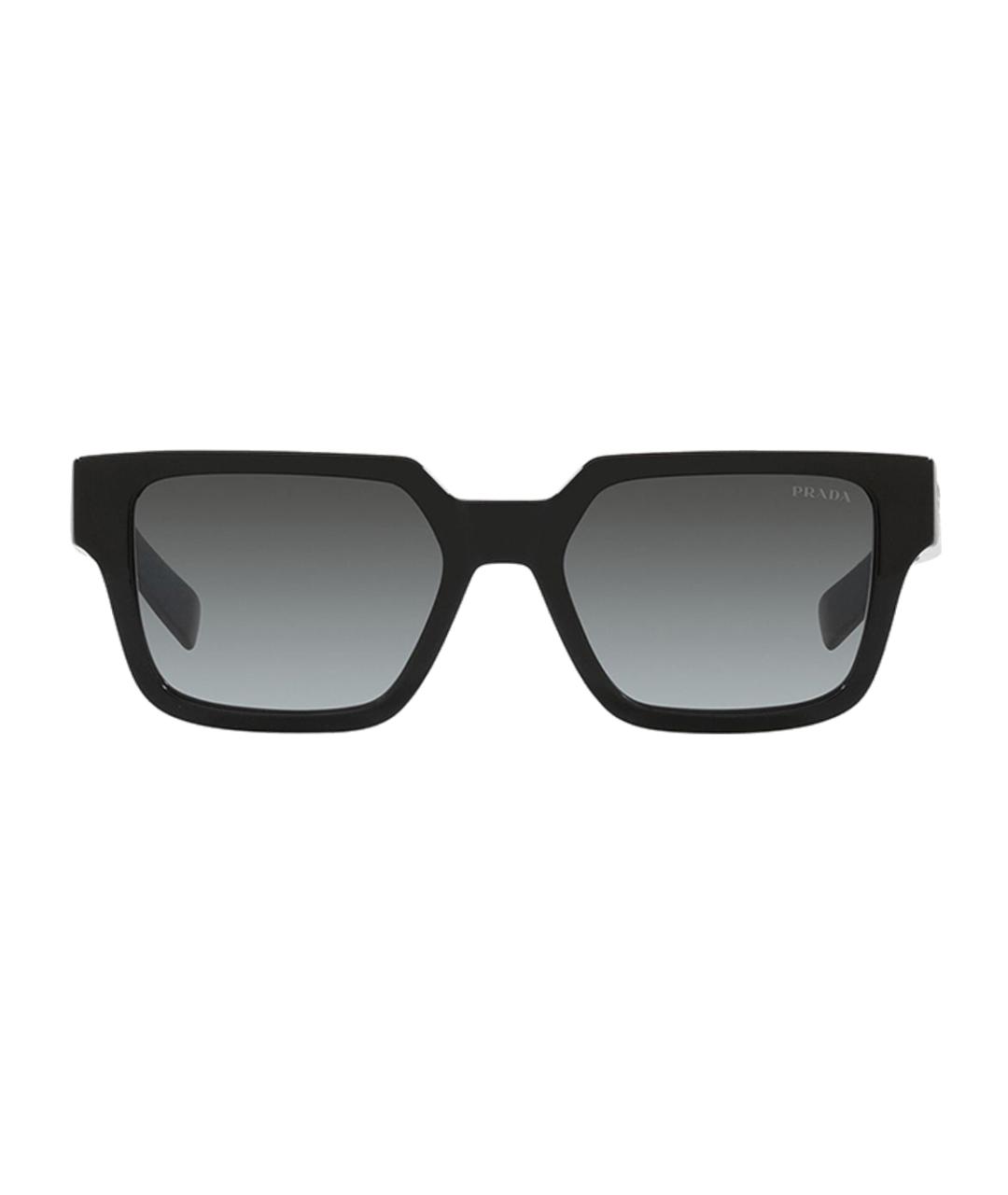 PRADA Черные пластиковые солнцезащитные очки, фото 2