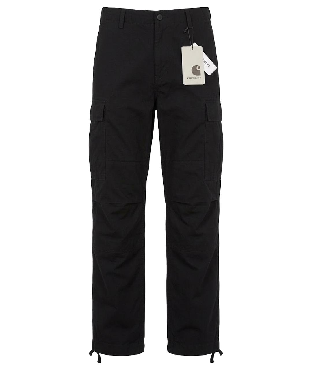 CARHARTT Черные хлопковые повседневные брюки, фото 1