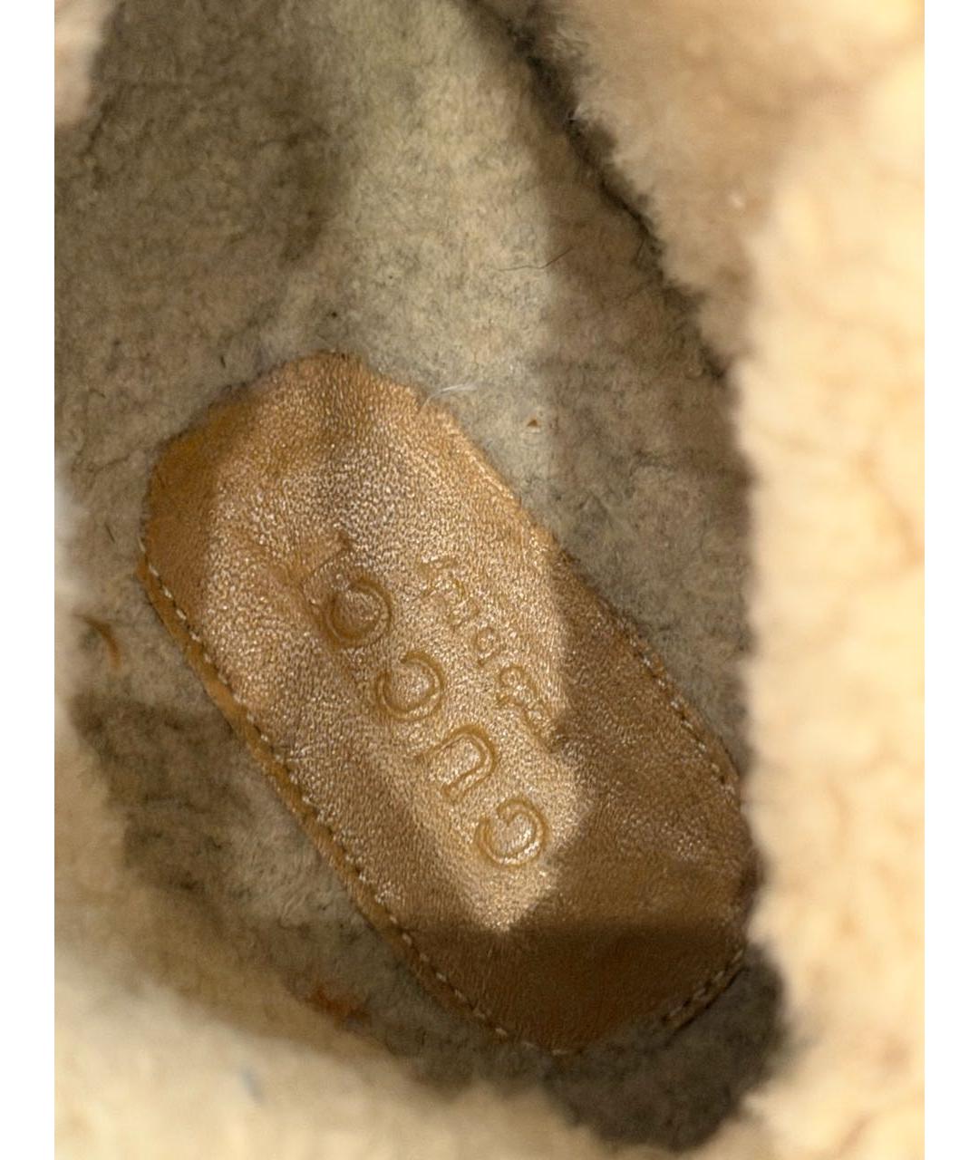 GUCCI Коричневые ботинки, фото 5