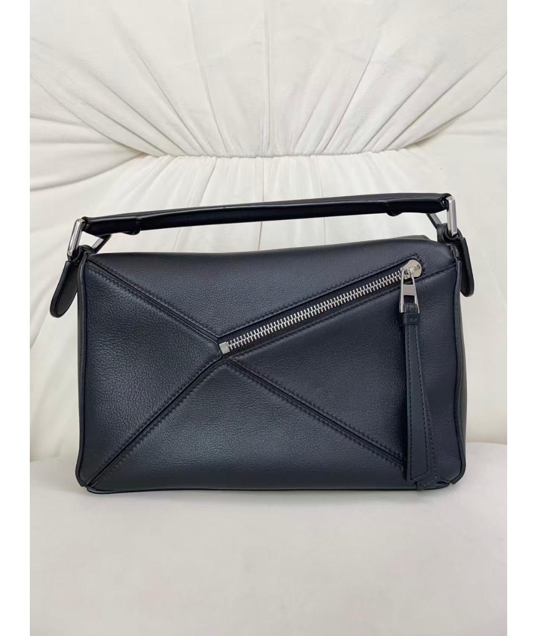 LOEWE Черная кожаная сумка через плечо, фото 3