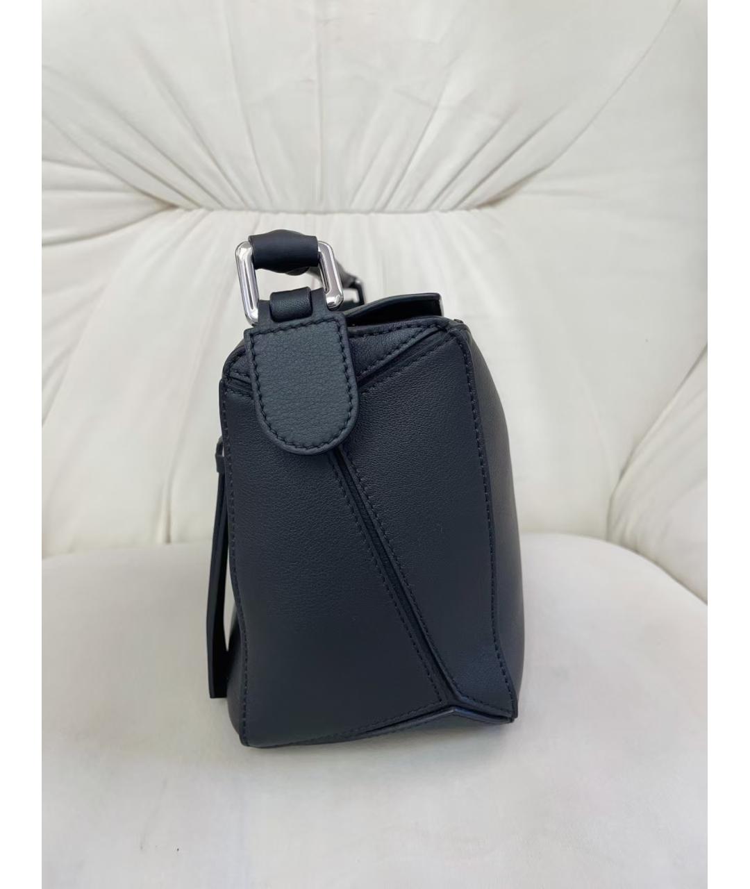 LOEWE Черная кожаная сумка через плечо, фото 4