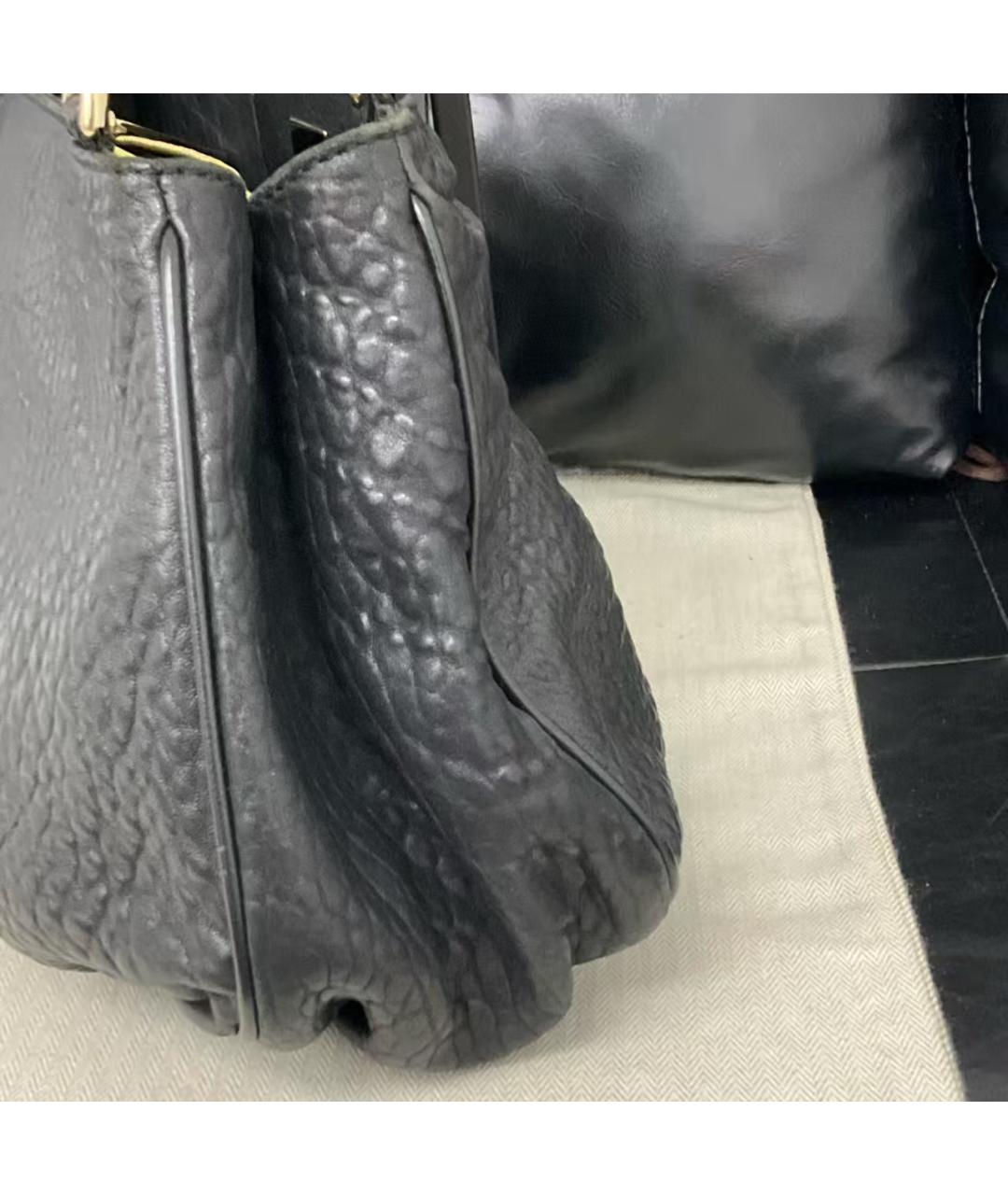 FENDI Черная кожаная сумка через плечо, фото 2