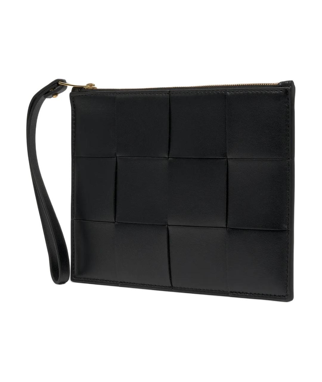 BOTTEGA VENETA Черный кожаный кошелек, фото 3