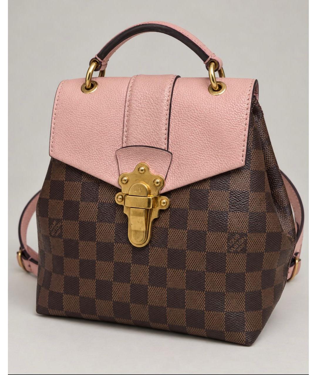LOUIS VUITTON Розовый рюкзак из канвы, фото 4