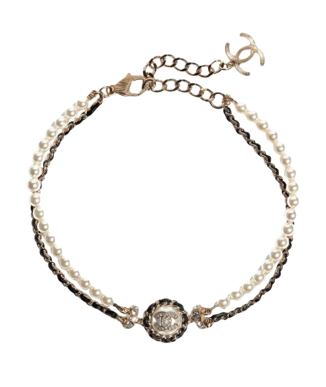 CHANEL Белое жемчужное колье, фото 1