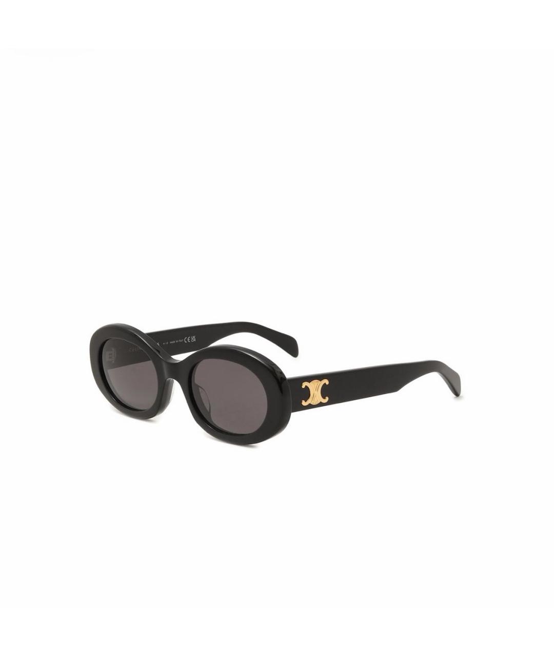 CELINE Черные пластиковые солнцезащитные очки, фото 2