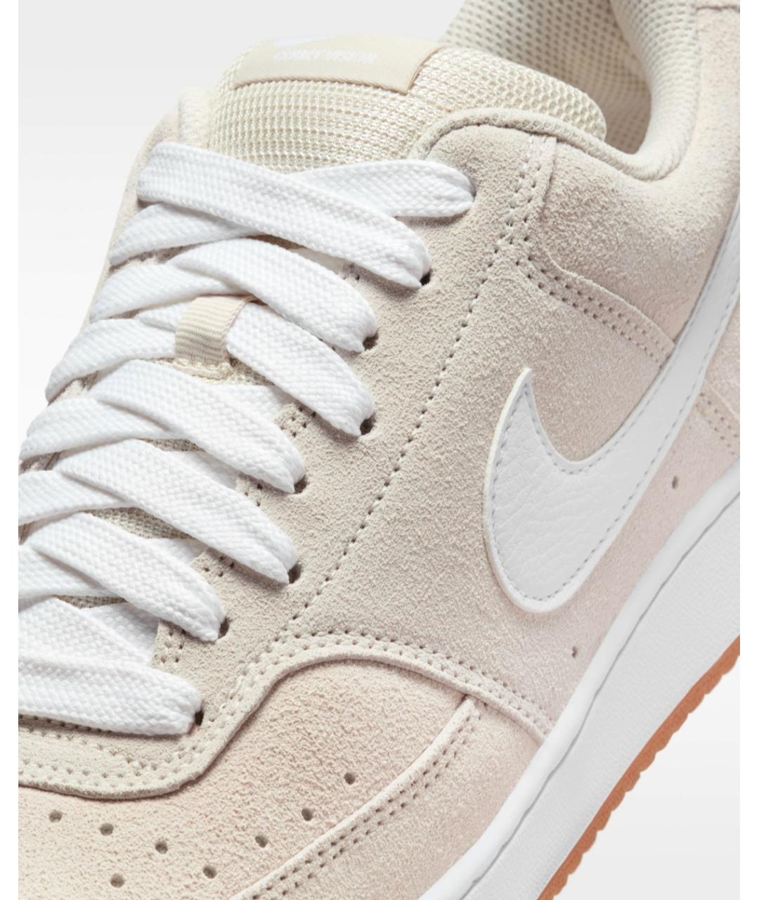 NIKE Бежевые замшевые низкие кроссовки / кеды, фото 5