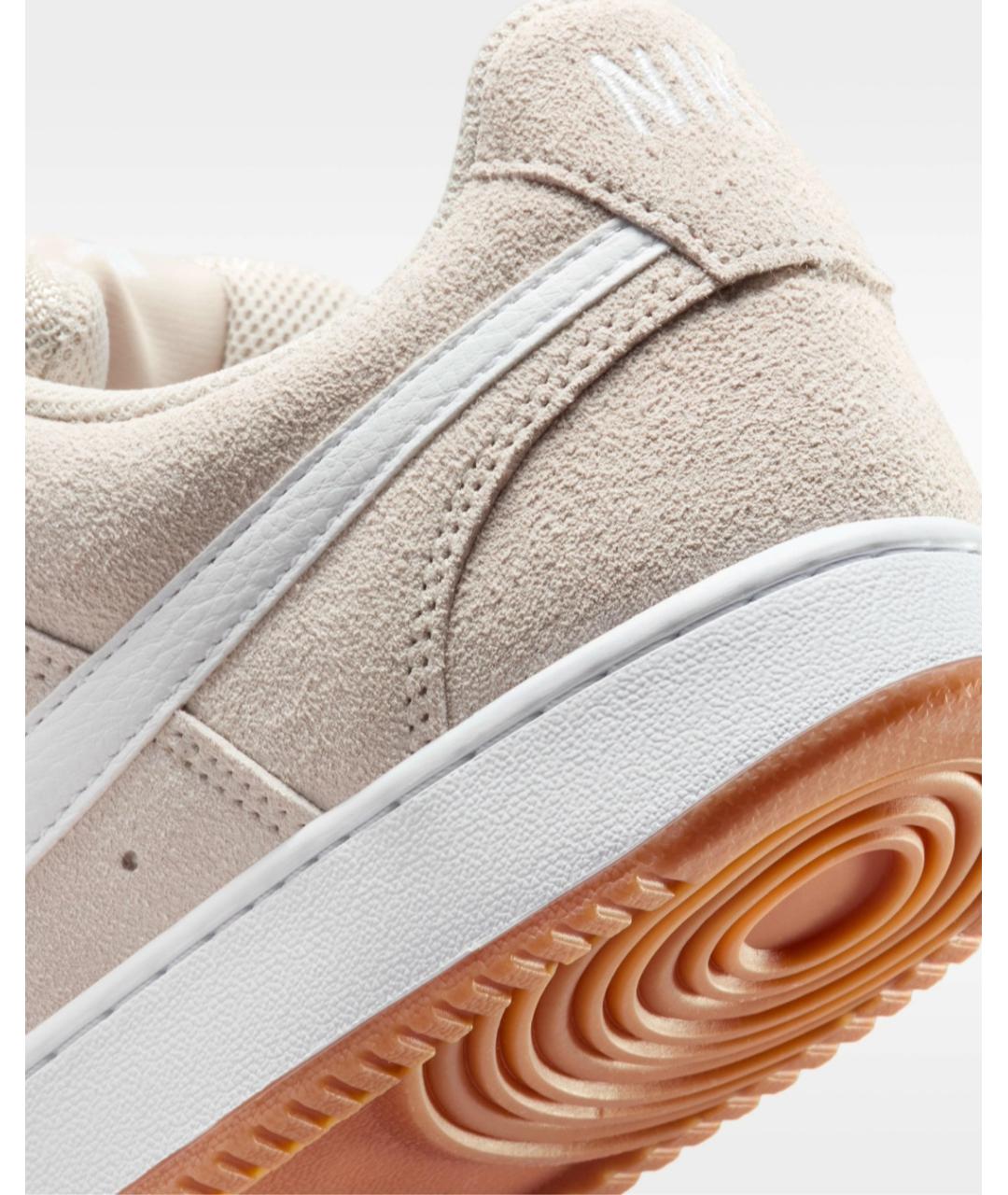 NIKE Бежевые замшевые низкие кроссовки / кеды, фото 6