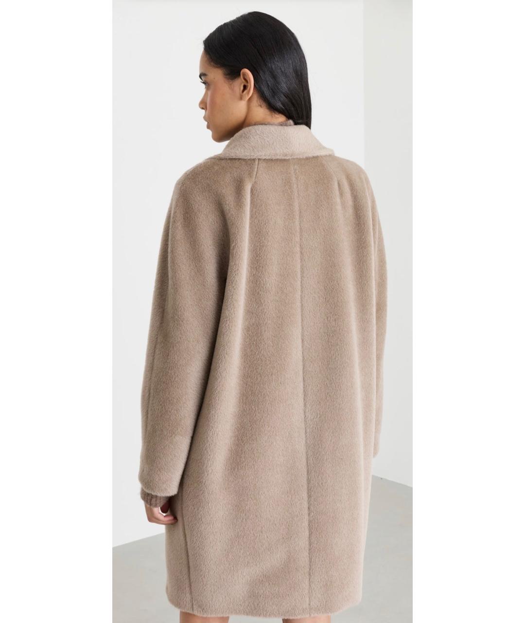 'S MAX MARA Бежевое шерстяное пальто, фото 2