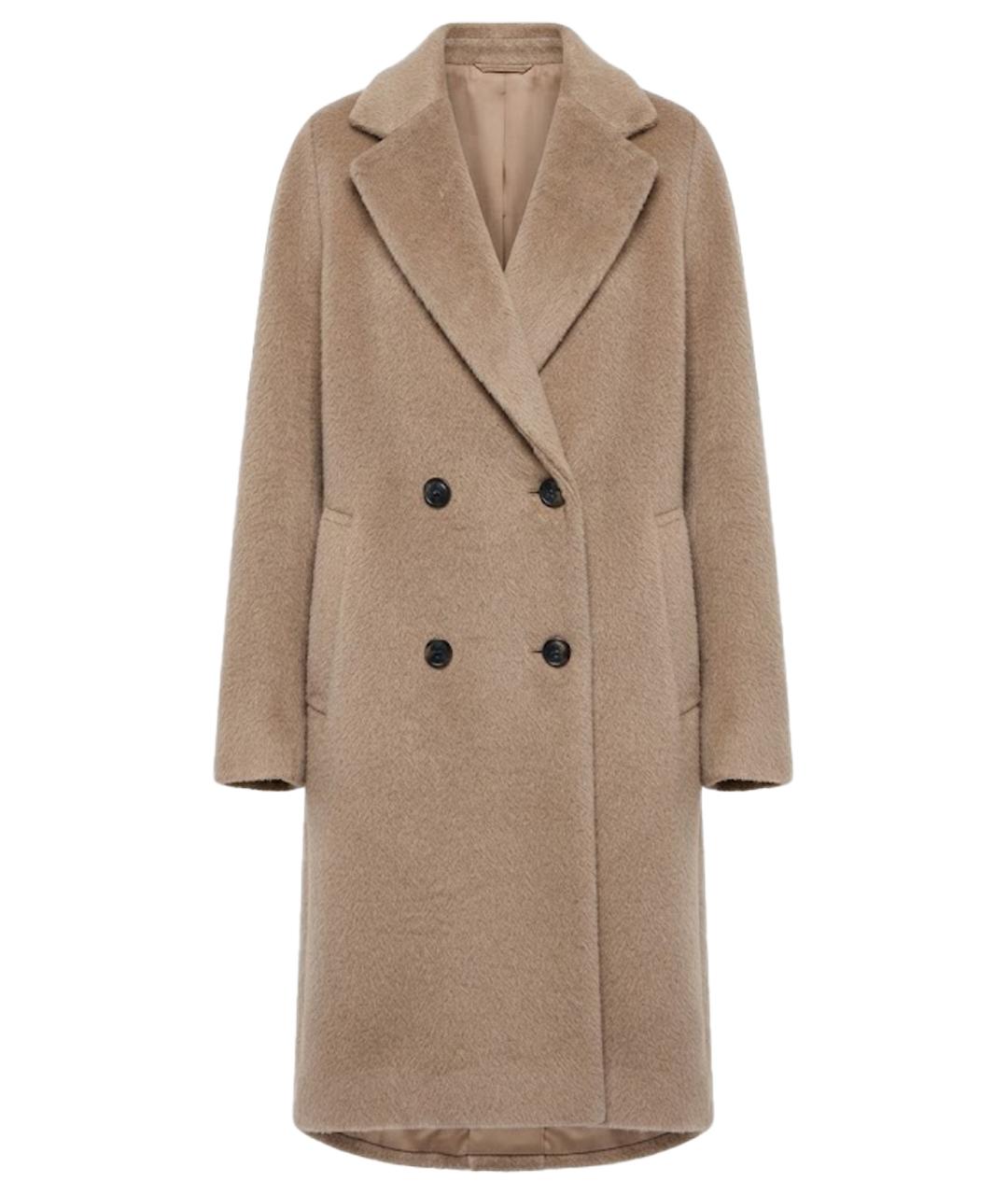 'S MAX MARA Бежевое шерстяное пальто, фото 1