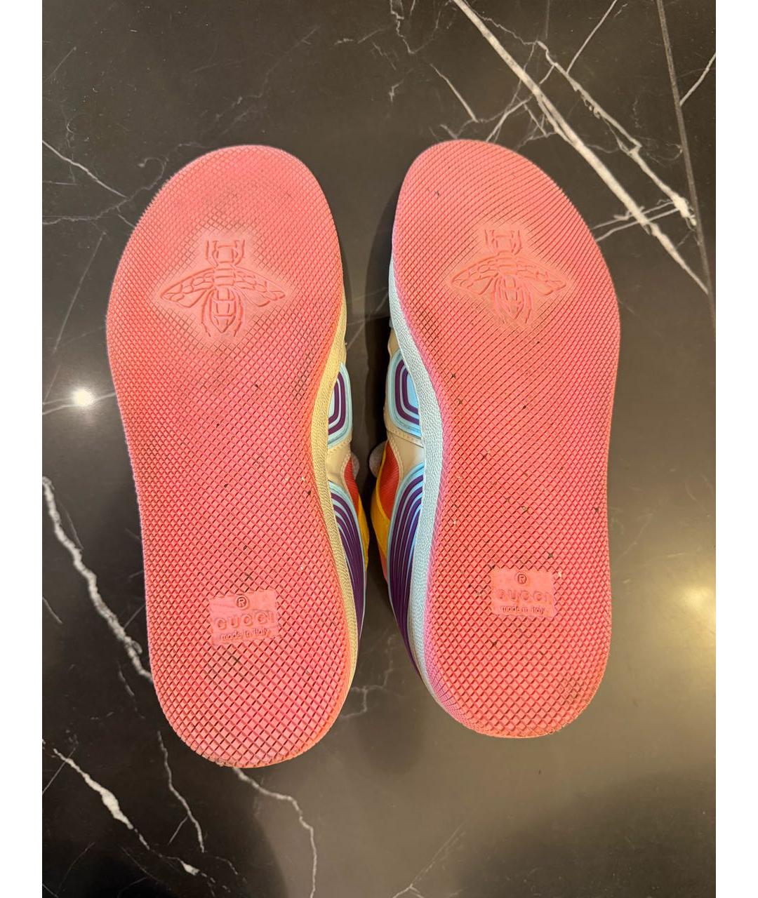 GUCCI Мульти кожаные кроссовки, фото 4