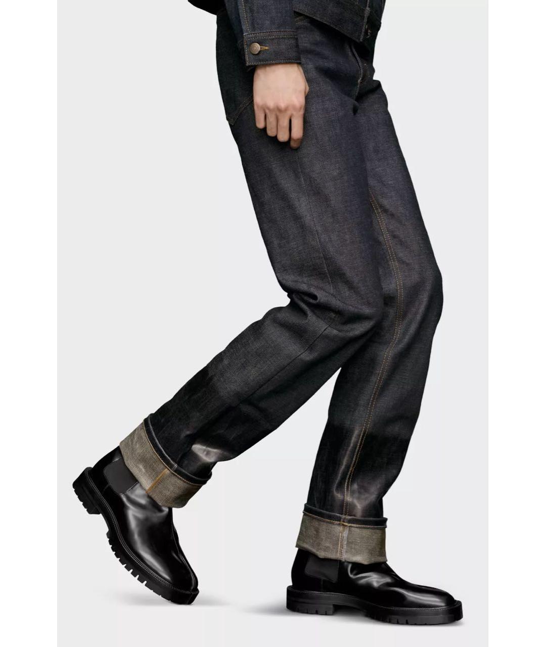 MAISON MARGIELA Черные кожаные высокие ботинки, фото 6