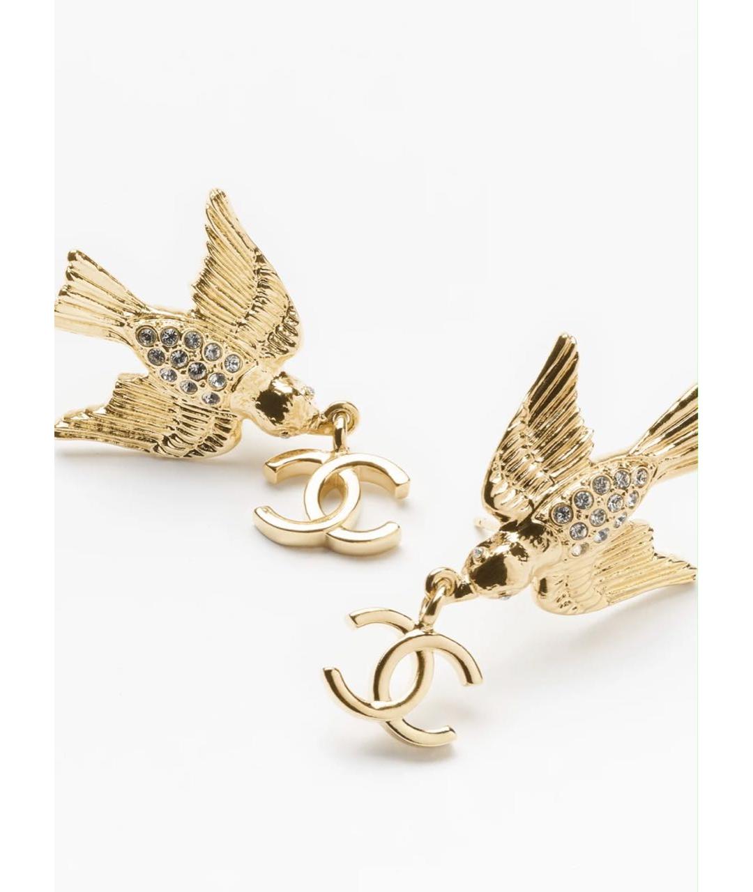 CHANEL Золотые серьги, фото 3